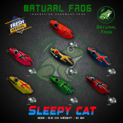 Natural Frog Sleepy Cat