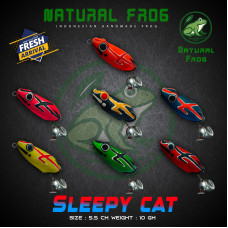 Natural Frog Sleepy Cat