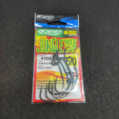 Owner Jungle Wide Gap Worm Hook, Strong Hooks for Bass